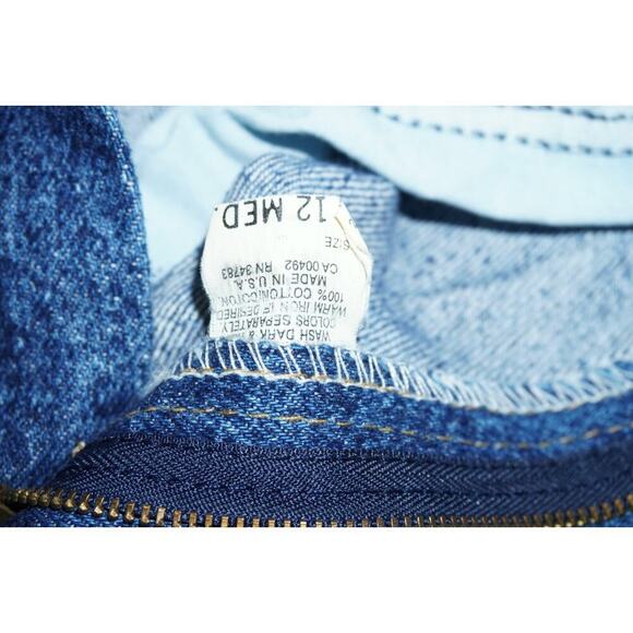 Vintage Lee High Rise Tapered Leg Jeans – Size 12 Medium – Made in USA – 100% - Picture 6 of 14